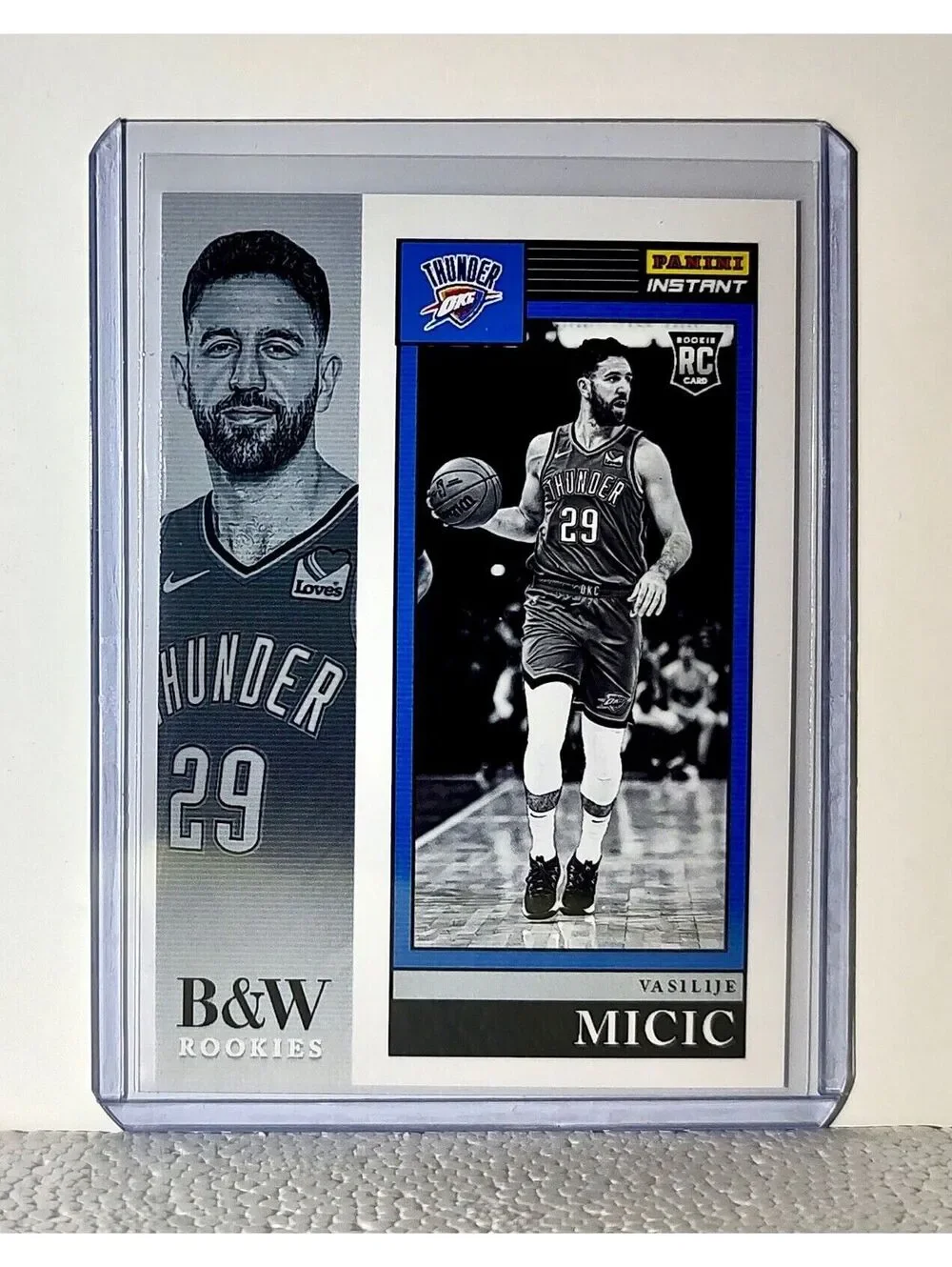 Vasilije Micic 2023-24 Panini NBA #31 Black and White Rookies Card 1/326